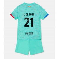 Maglie da calcio Barcelona Frenkie de Jong #21 Terza Maglia Bambino 2023-24 Manica Corta (+ Pantaloni corti)
